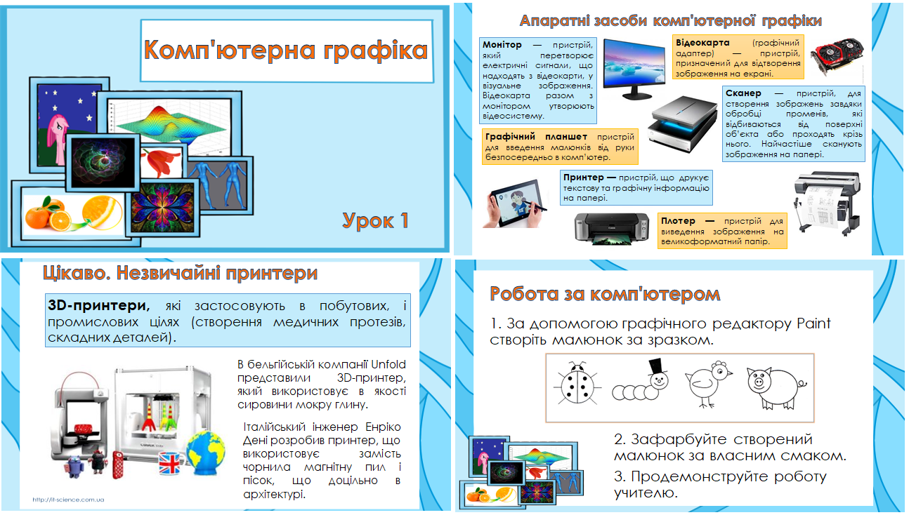6 клас. Урок №1. Комп'ютерна графіка. Засоби комп'ютерної графіки