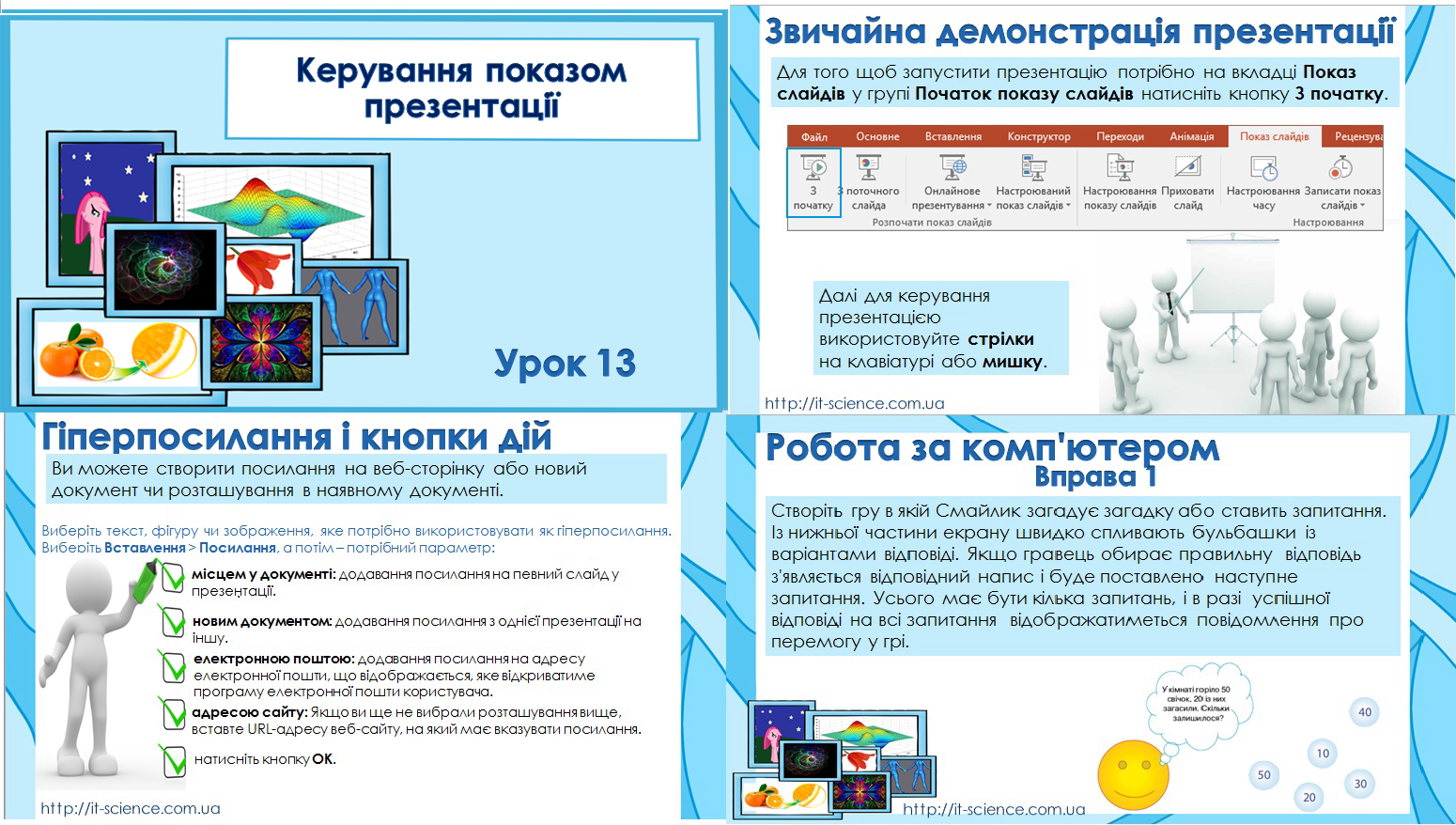6 клас. Урок №13. Керування показом презентації