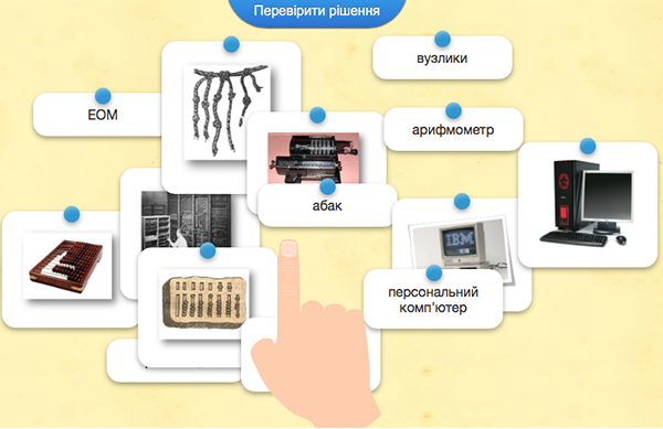 Інтерактивна вправа. Історія розвитку обчислювальної техніки