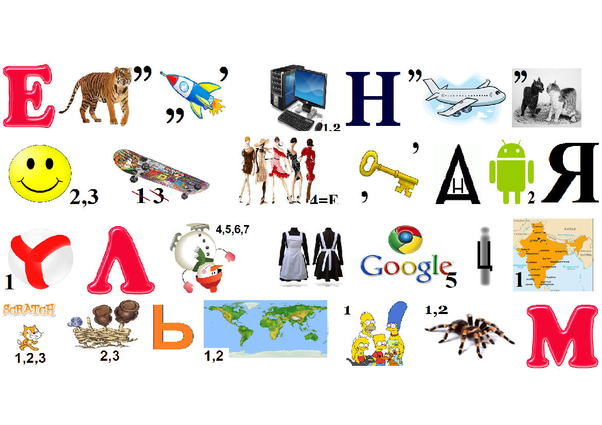 Авторські ребуси з тем Електронна пошта. Моделювання