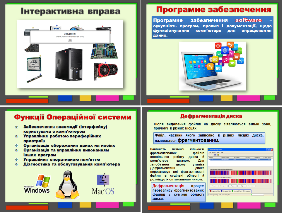 Урок 7. Програмне забезпечення комп'ютера.