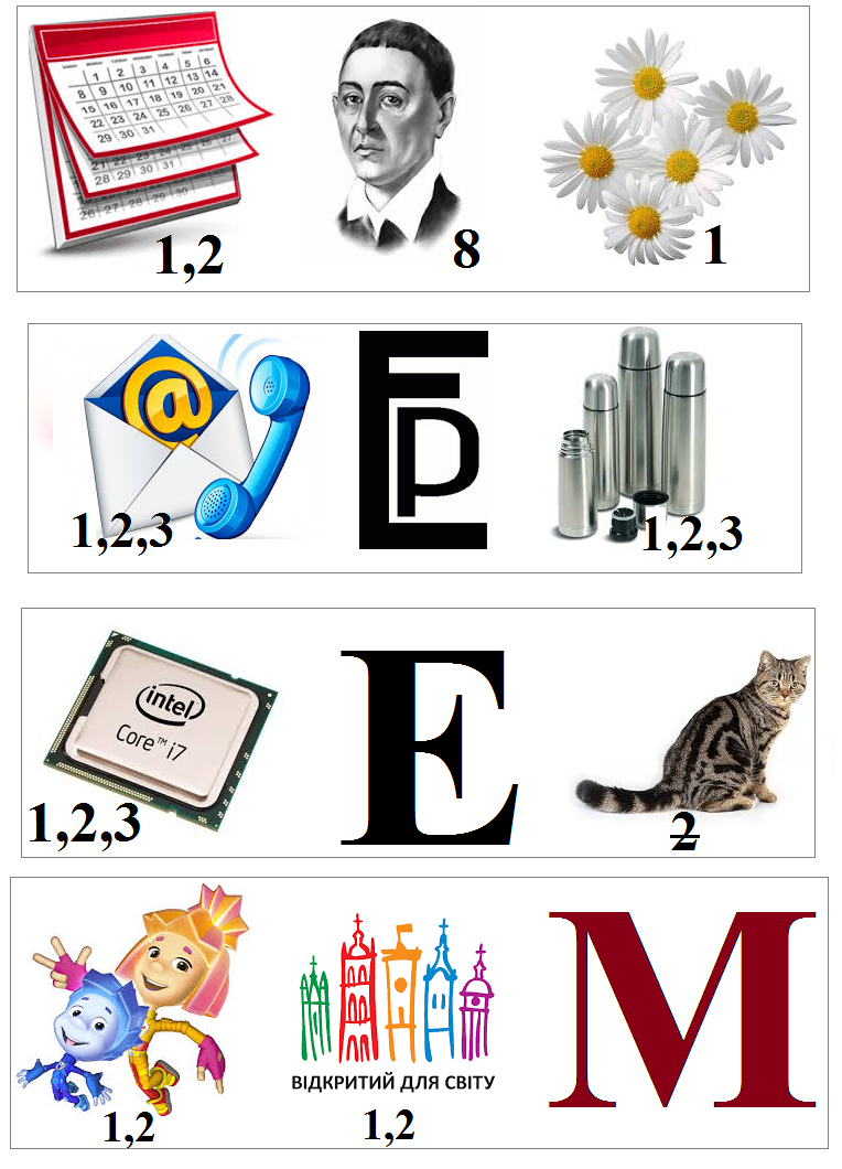 Ребуси до теми "Мультимедіа" 