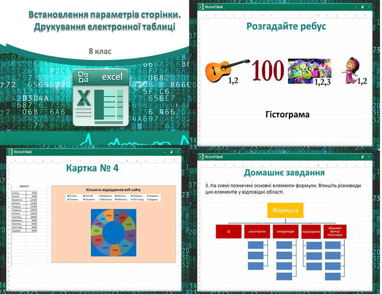 Урок  27 за підручником Бондаренка. Встановлення параметрів сторінки. Друкування електронної таблиці. 