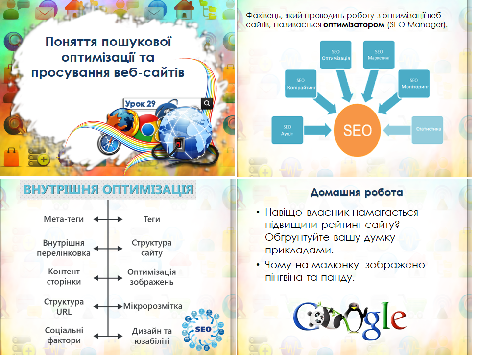 10 клас. Урок 29. Поняття пошукової оптимізації та просування веб-сайтів