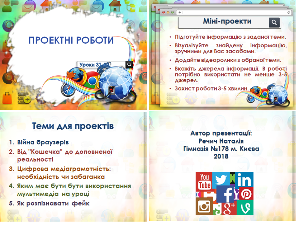 10 клас. Урок 31. Проектні роботи