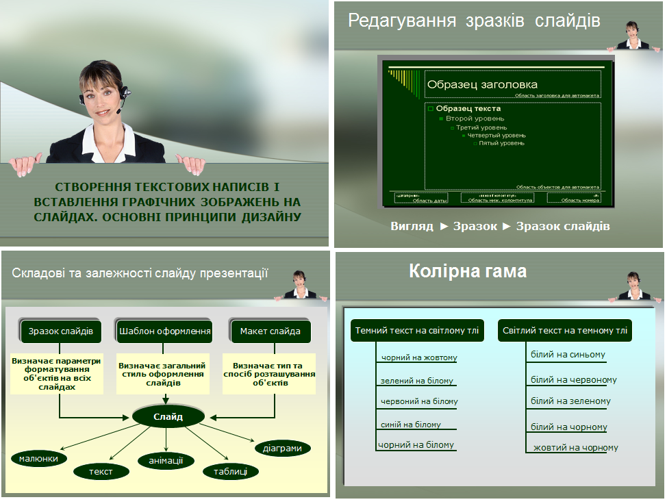 Урок 16-17. Створення написів і вставлення зображень. Основні принципи дизайну.