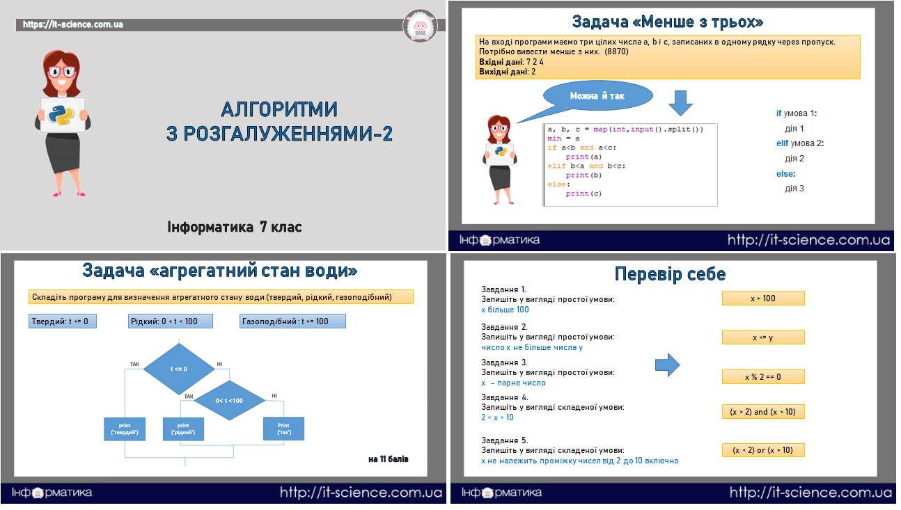 Алгоритми з розгалуженням-2