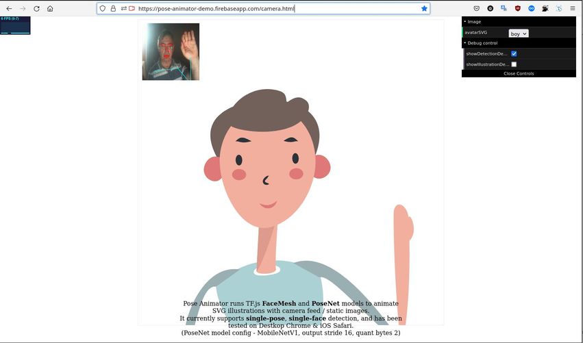 Анімуйте персонажа за допомогою вебкамери та штучного інтелекту