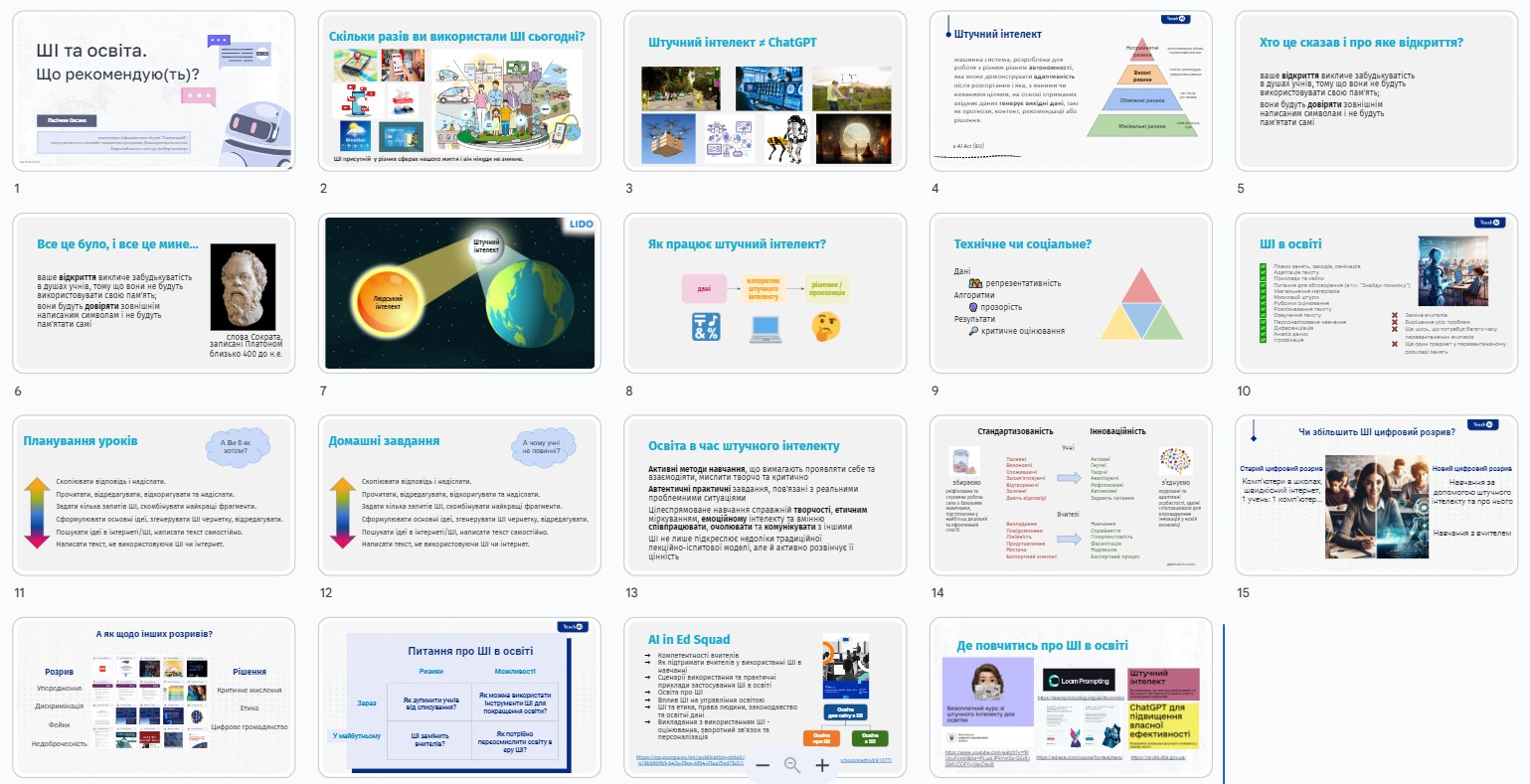 ШІ та освіта. Що рекомендую(ть)?