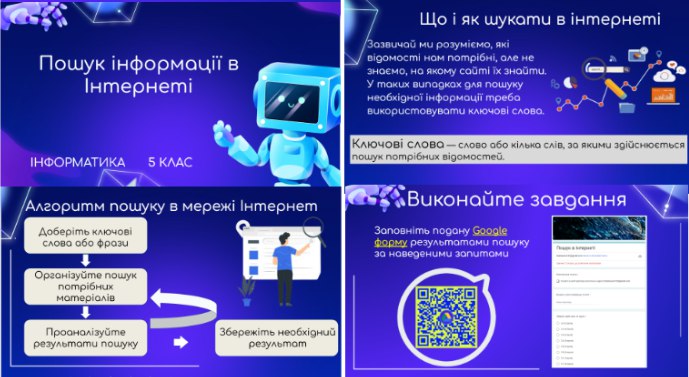 Урок 8. Пошук інформації