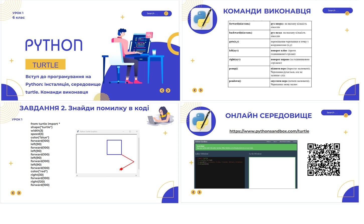 Урок 1. Середовище IDLE.  Модуль turtle. Команди виконавця